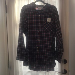 Old Navy Tunic length button down flannel